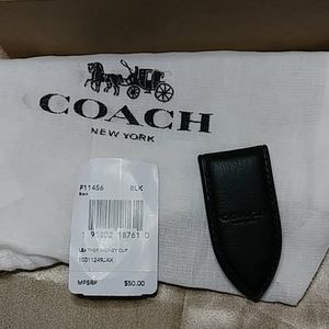 Coach magnetic money clip